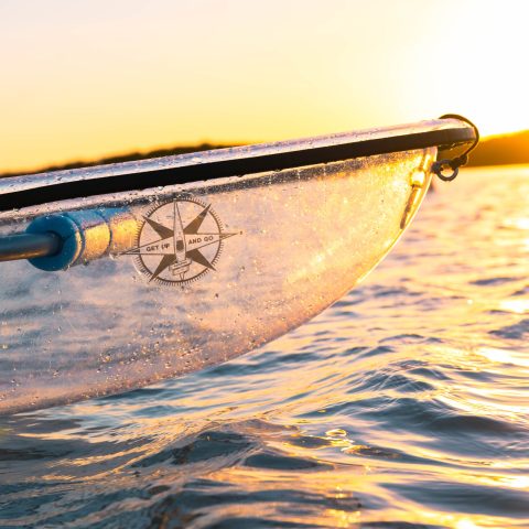 a sunset over a body of water