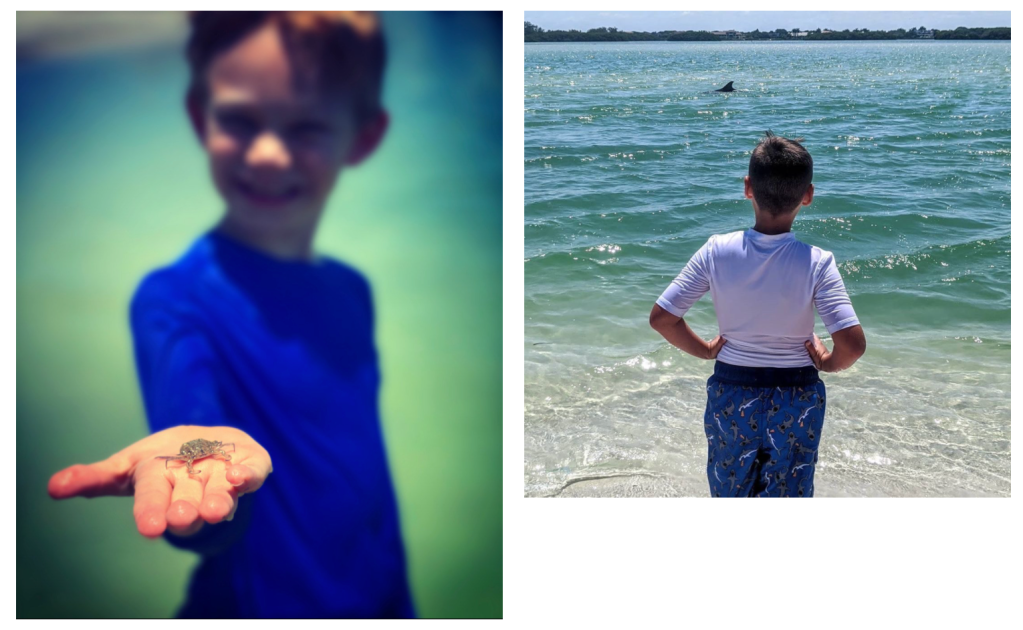 a man that is standing in the water