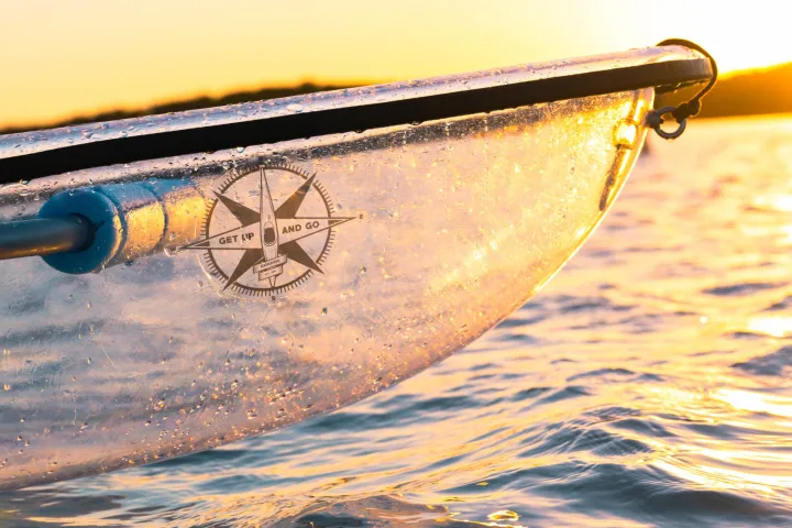 a sunset over a body of water