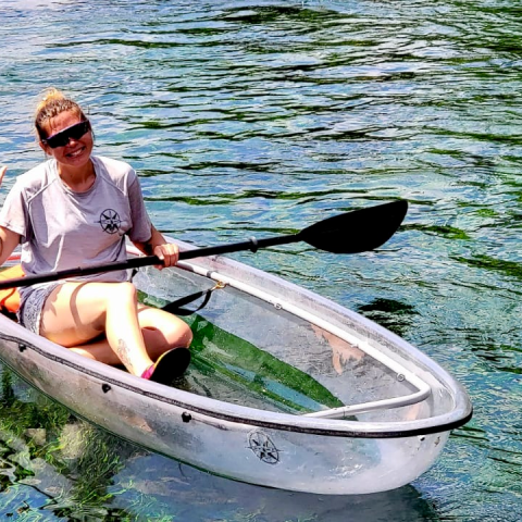 a small boat in a body of water