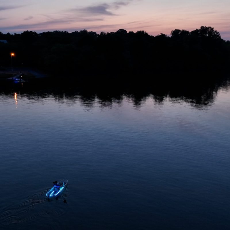 a sunset over a body of water