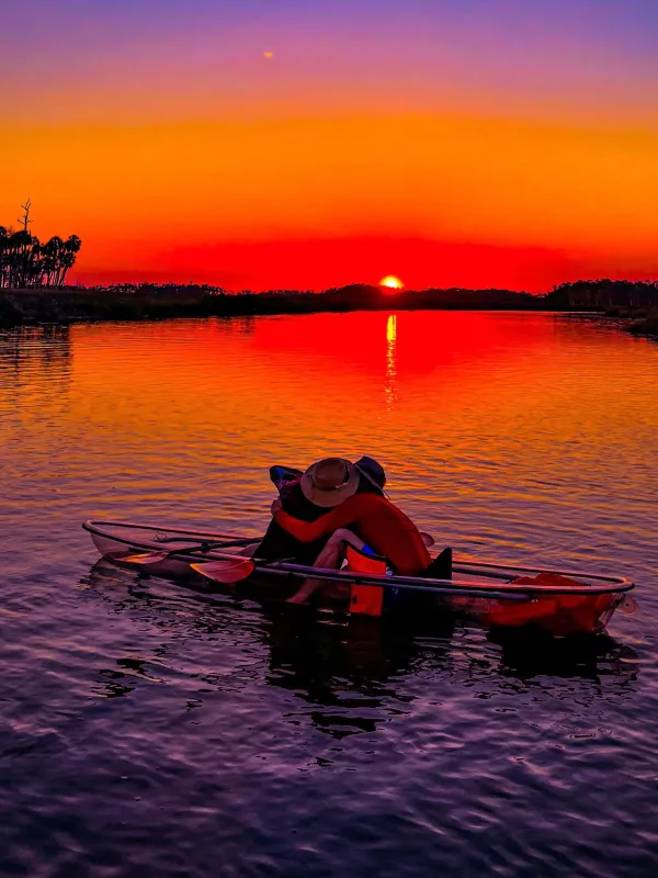 a small boat in a body of water