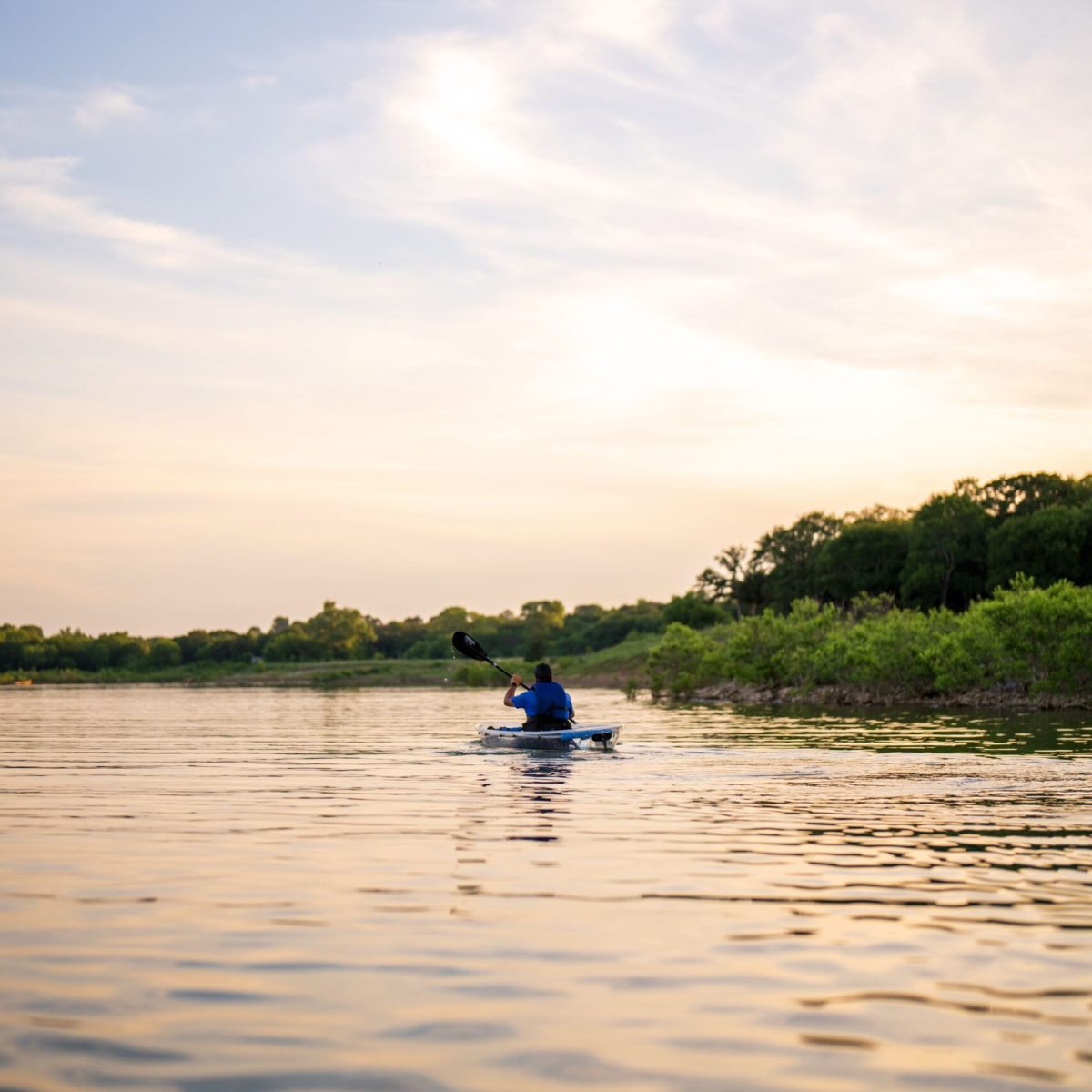 a small boat in a body of water