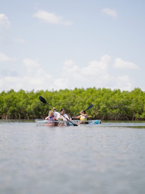 a small boat in a body of water
