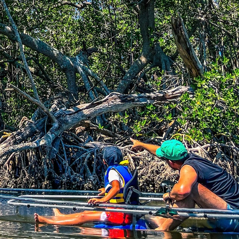 a man rowing a boat in the water