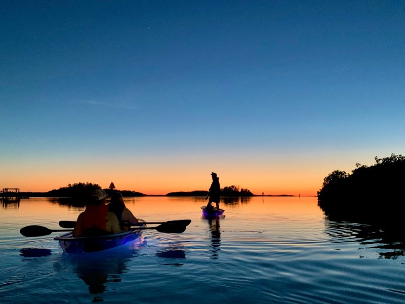 a small boat in a body of water