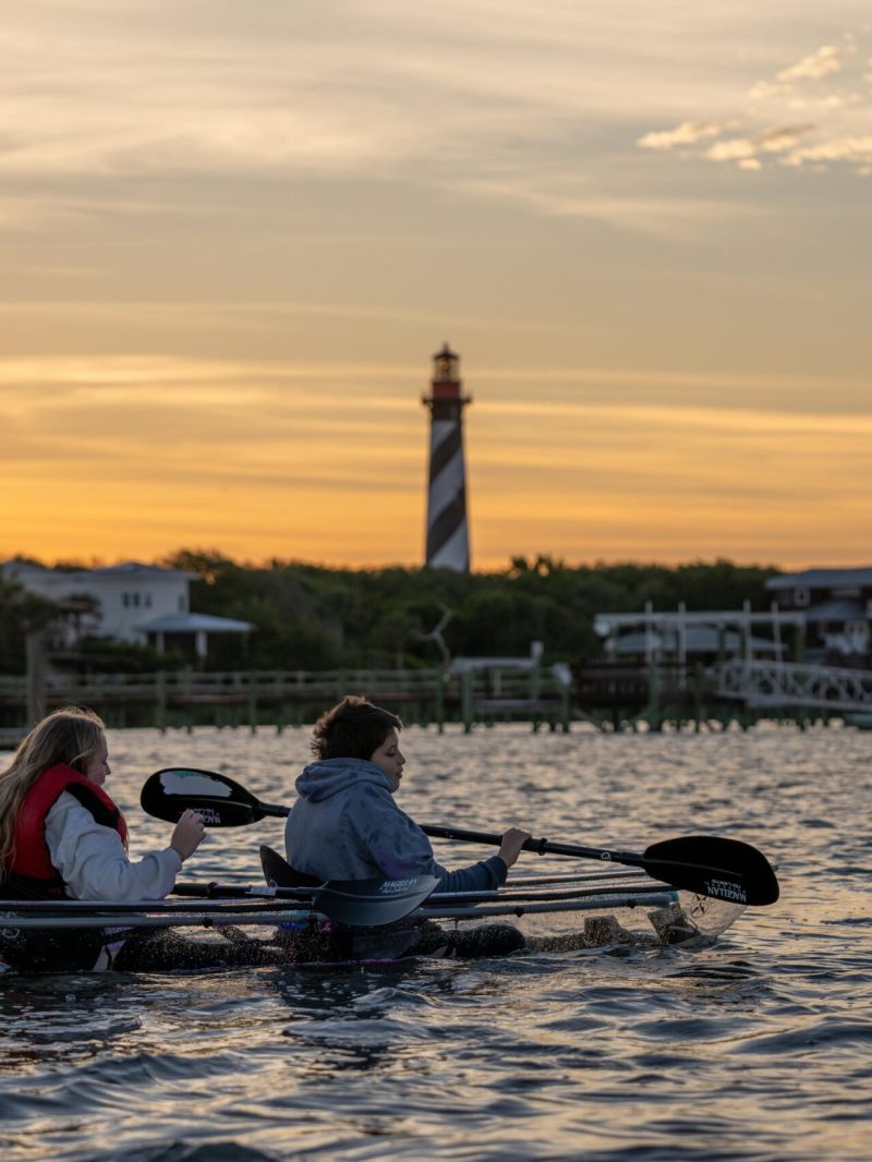 a group of people rowing a boat in a body of water