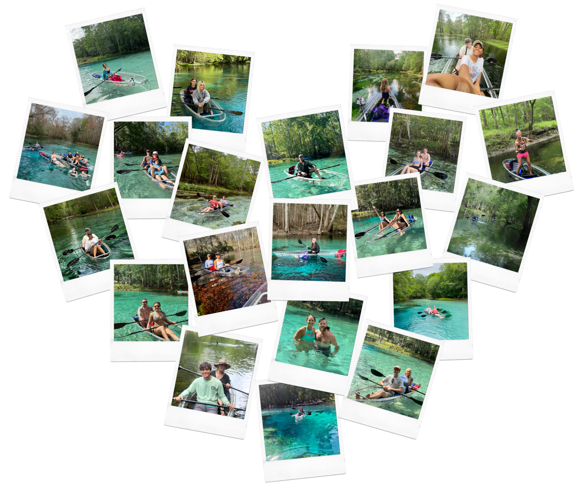 Heart-Shaped Polaroid Black Photo Collage – 1 Heart-Shaped Polaroid Black Photo Collage – 1