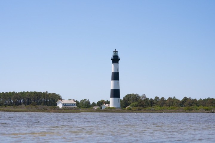 small tower near a body of water