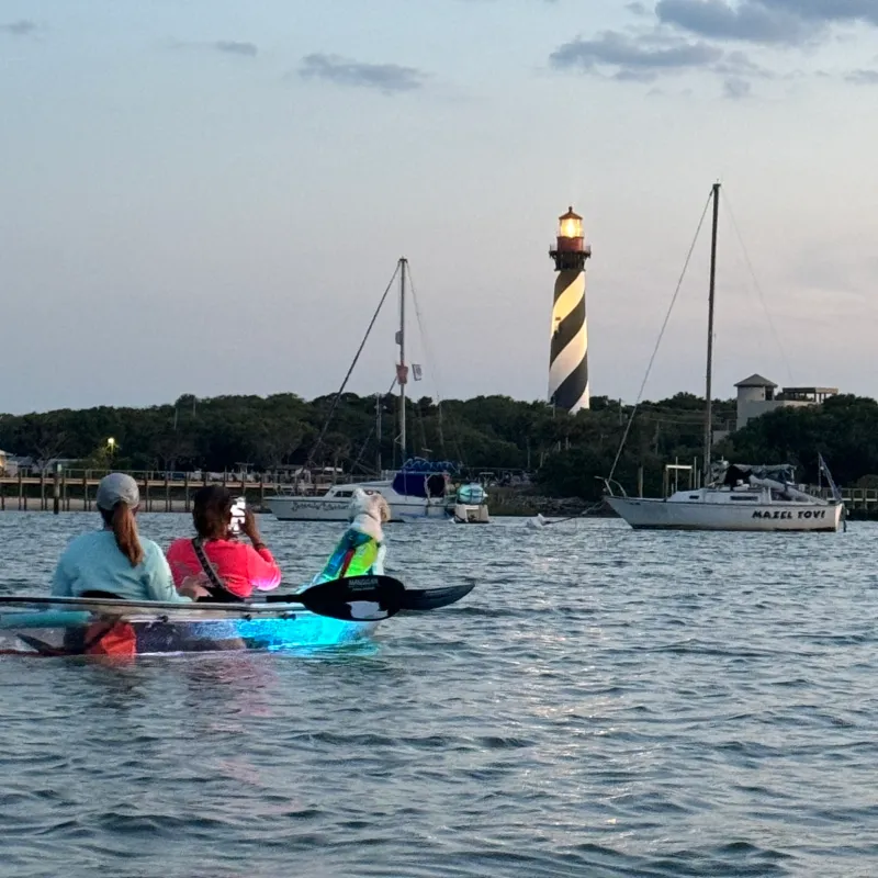 a group of people rowing a boat in the water