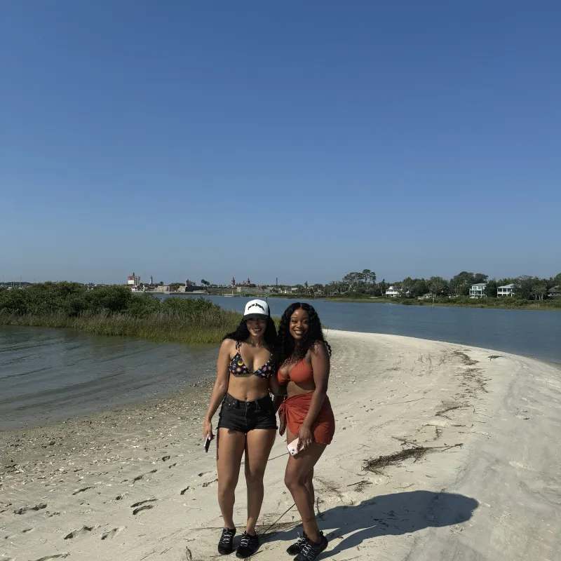 a person standing on a beach
