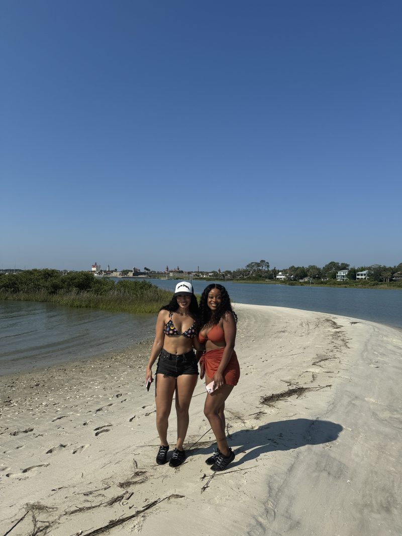 a person standing on a beach
