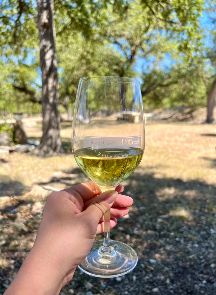 a hand holding a glass of wine