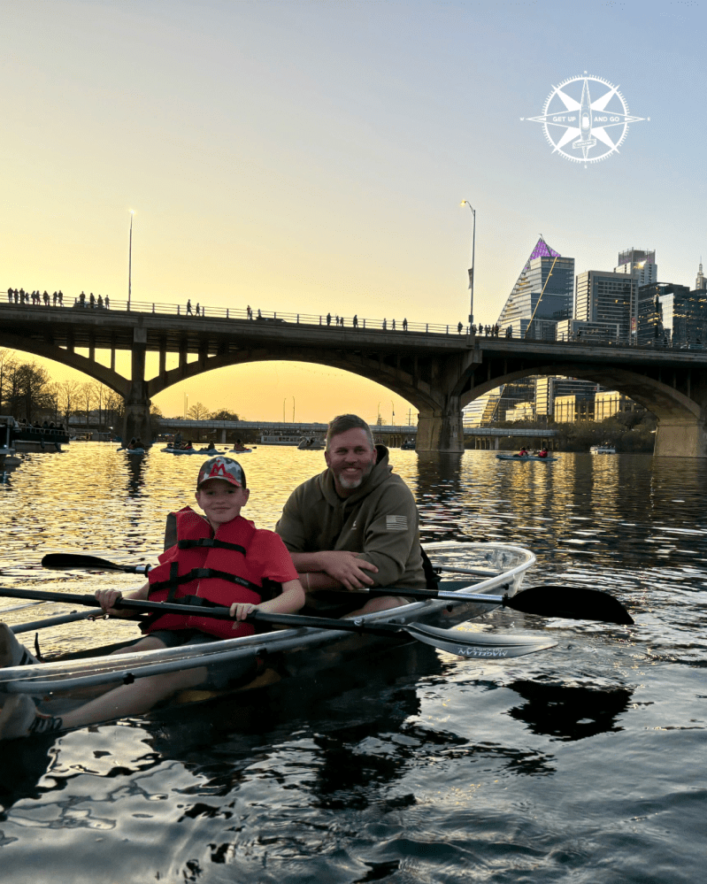 a person rowing a boat in the water