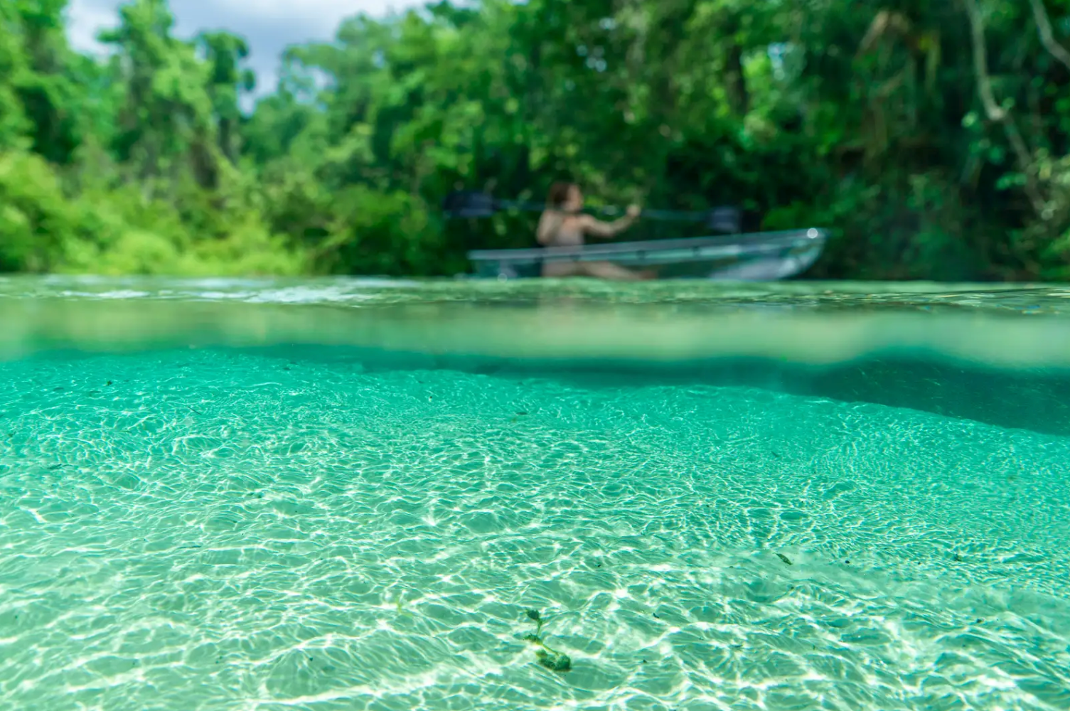 a large pool of water