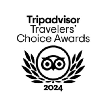 Tripadvisor Travelers' Choice Awards 2024 logo with owl icon.